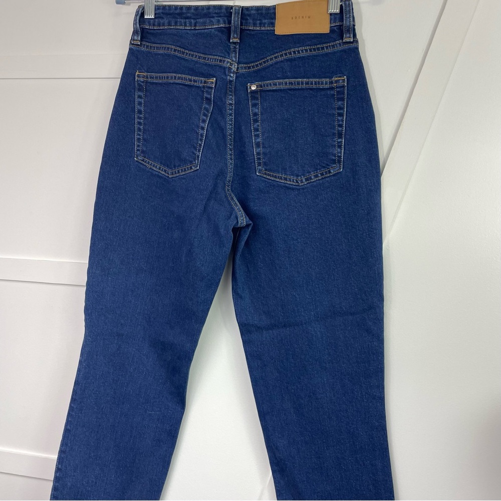 H&M Blue High Rise Jeans Classic Style - Picture 9 of 10